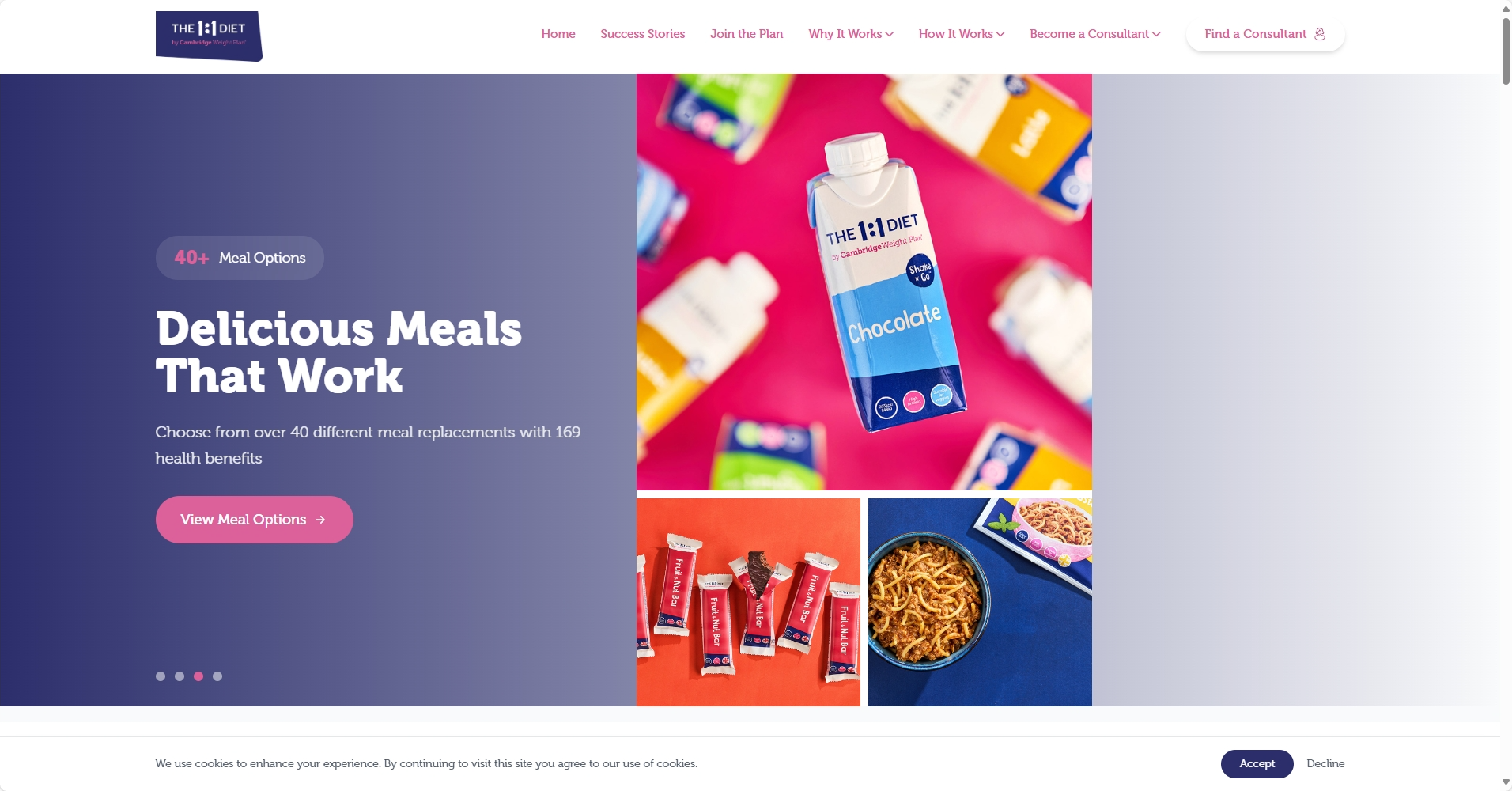 Screenshot of the One2onediet-westafrica project